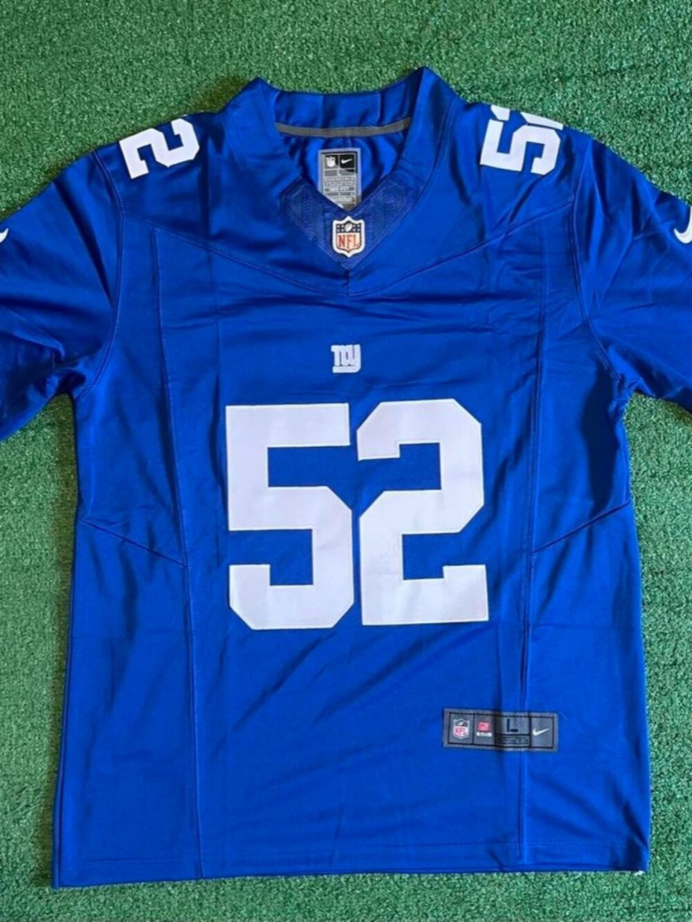 New York Giants Arvell Reese Blue Jersey Adult Large